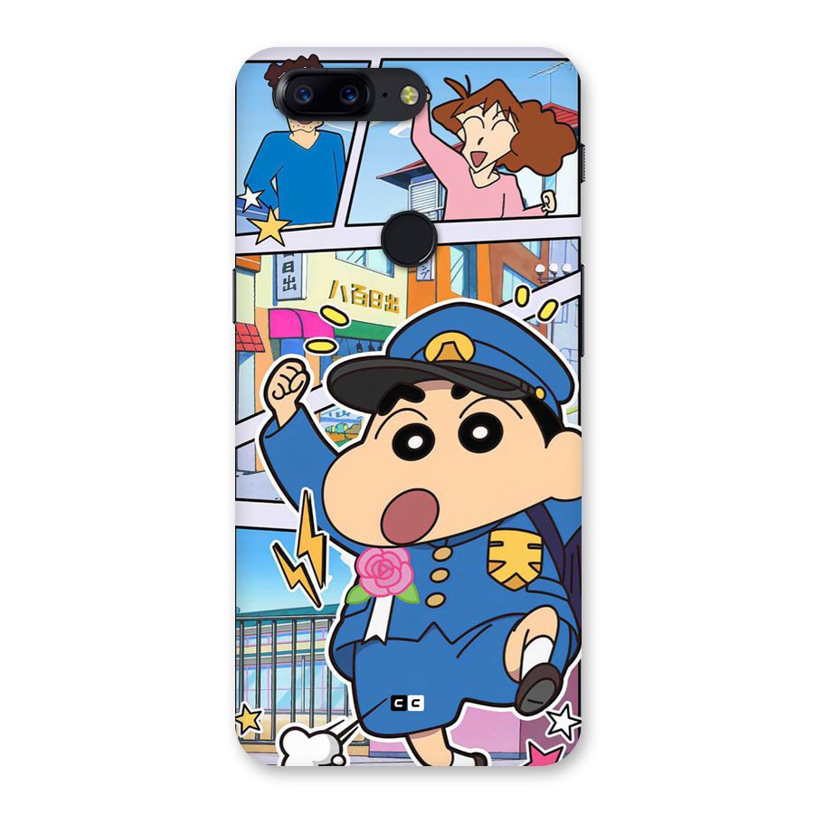 Officer Shinchan Back Case for OnePlus 5T