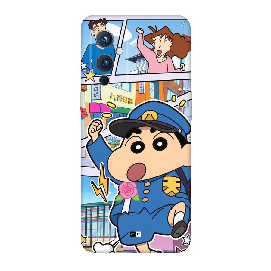 Officer Shinchan Back Case for OnePlus 9