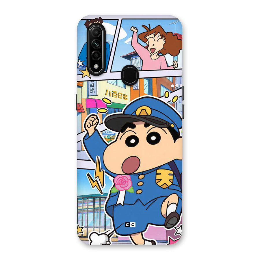 Officer Shinchan Back Case for Oppo A31