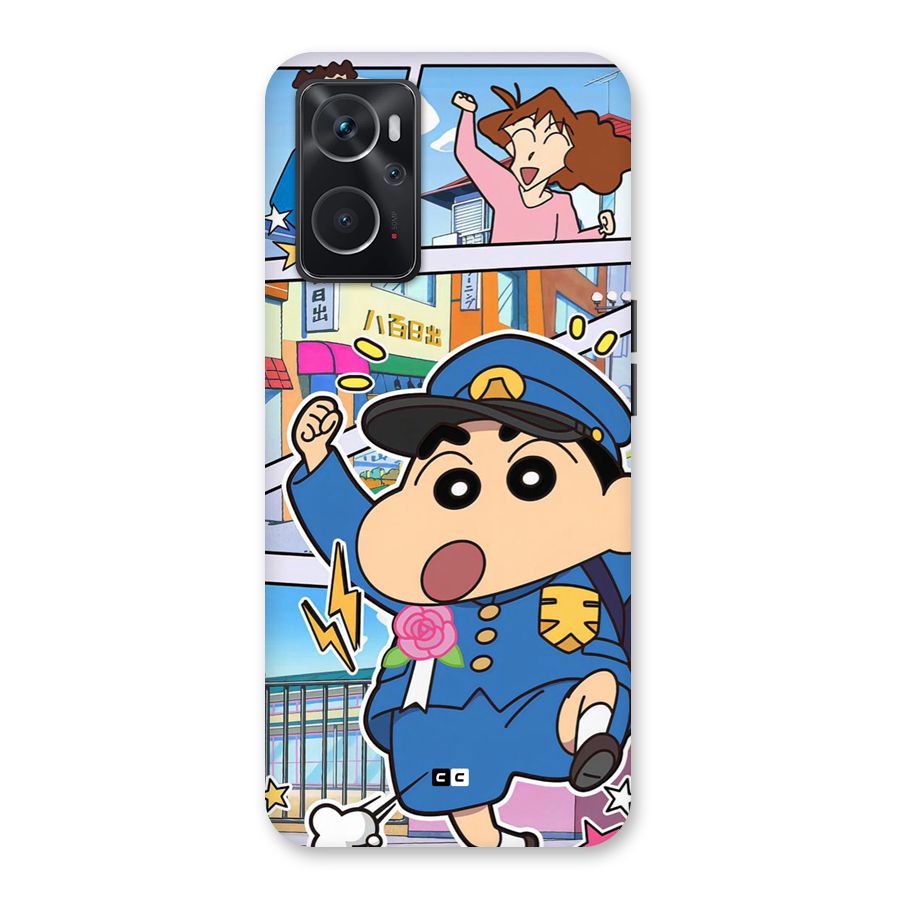 Officer Shinchan Back Case for Oppo K10 4G