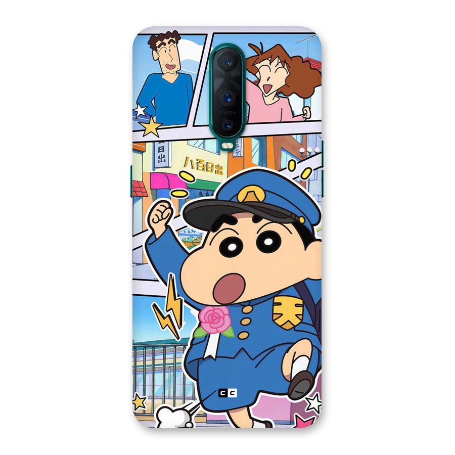 Officer Shinchan Back Case for Oppo R17 Pro