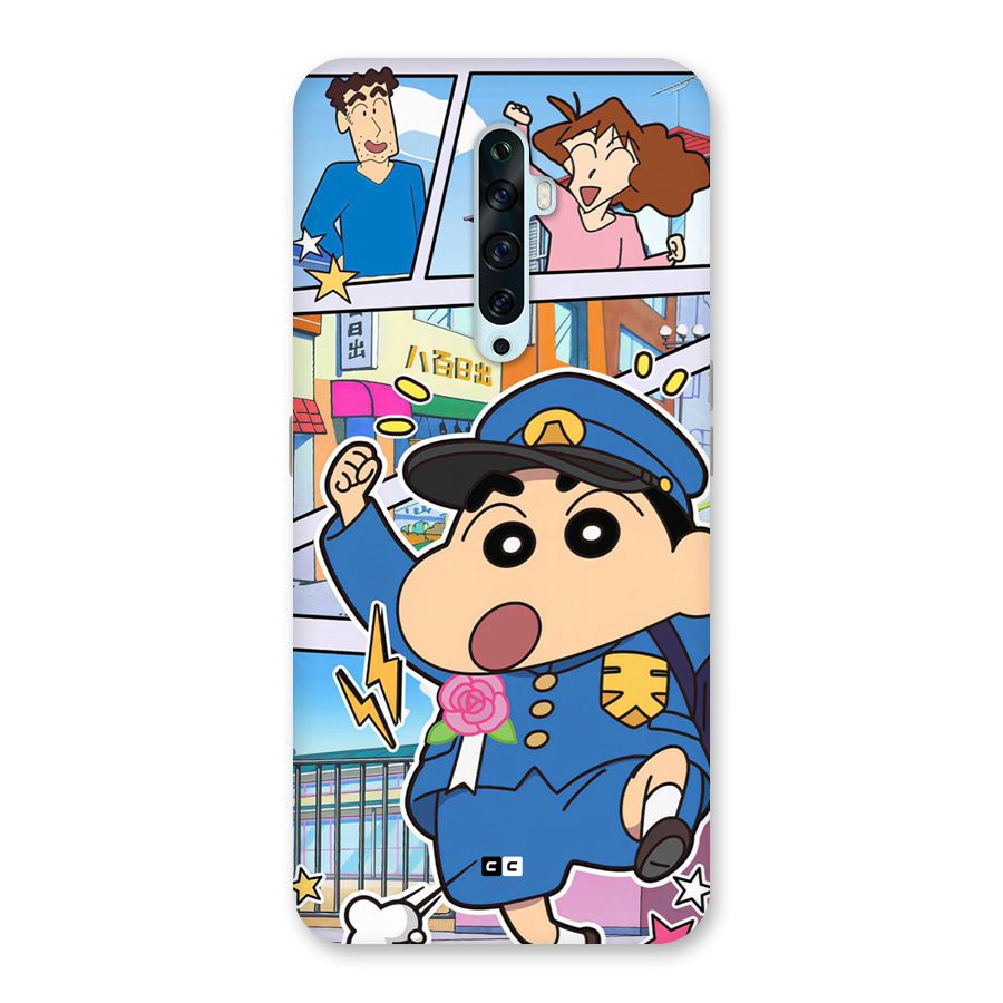 Officer Shinchan Back Case for Oppo Reno2 Z