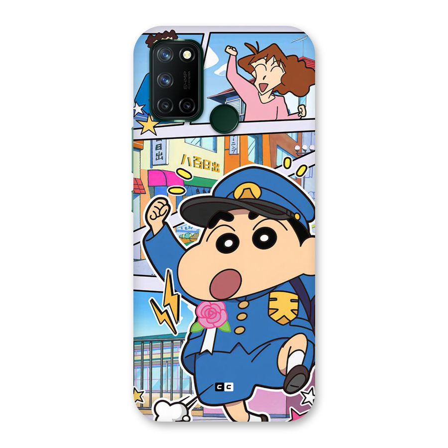 Officer Shinchan Back Case for Realme 7i