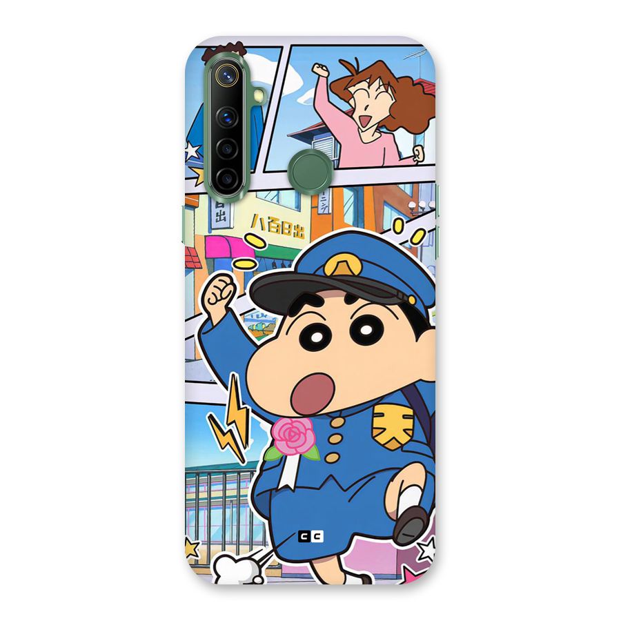 Officer Shinchan Back Case for Realme Narzo 10