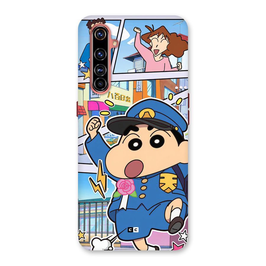 Officer Shinchan Back Case for Realme X50 Pro