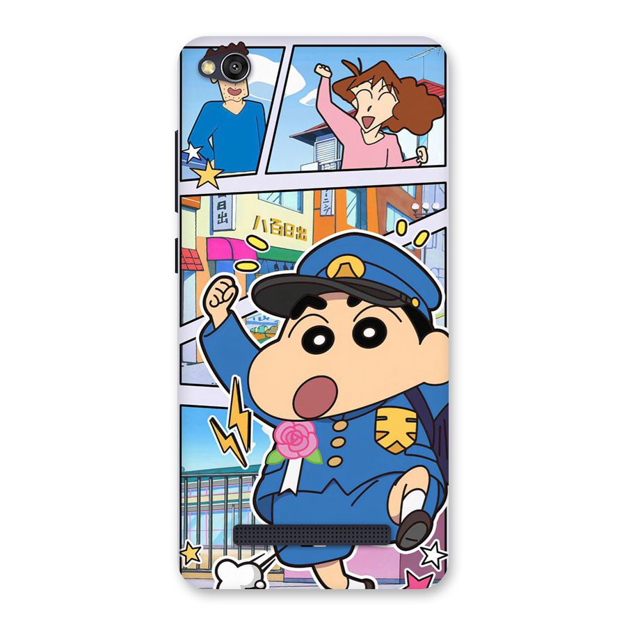 Officer Shinchan Back Case for Redmi 4A