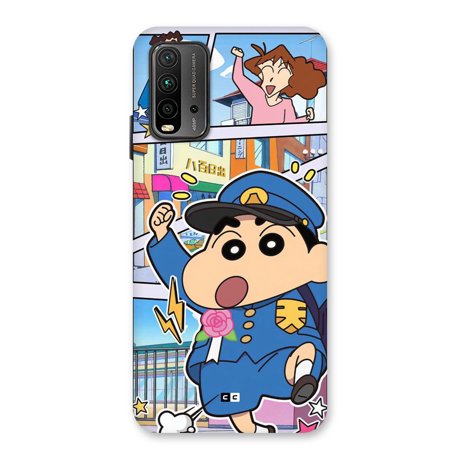 Officer Shinchan Back Case for Redmi 9 Power
