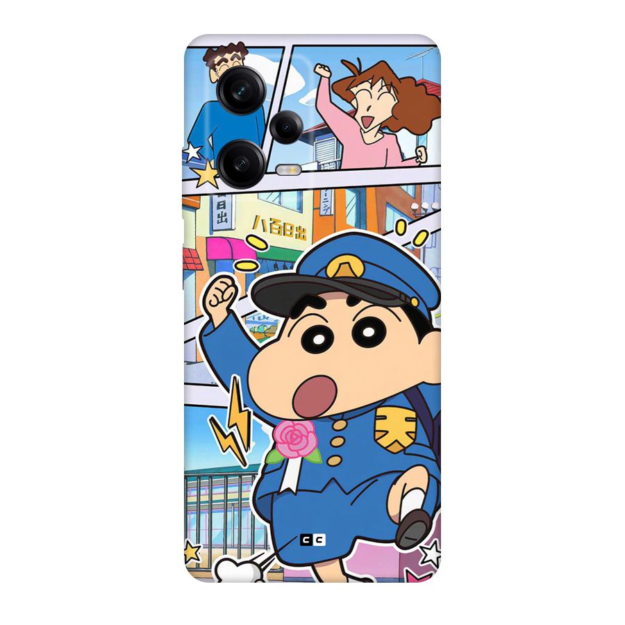 Officer Shinchan Back Case for Redmi Note 12 Pro