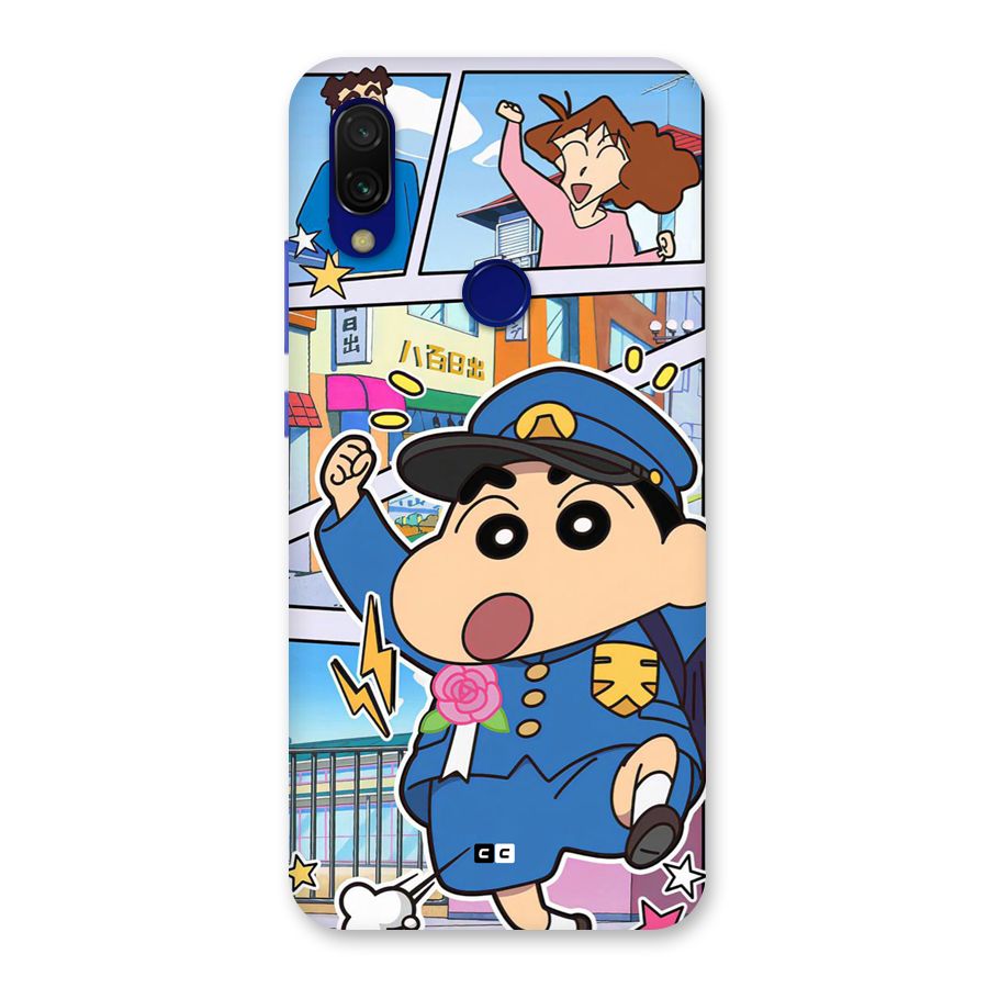Officer Shinchan Back Case for Redmi Y3