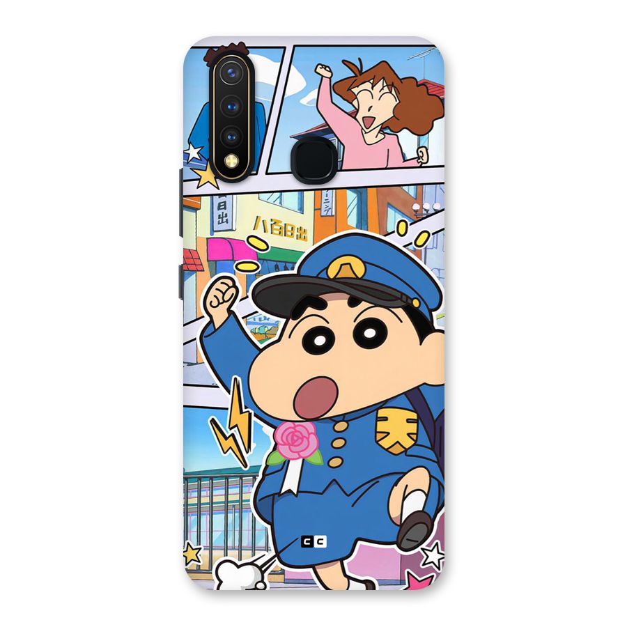 Officer Shinchan Back Case for Vivo U20