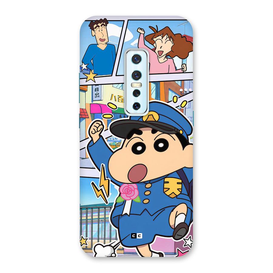 Officer Shinchan Back Case for Vivo V17 Pro