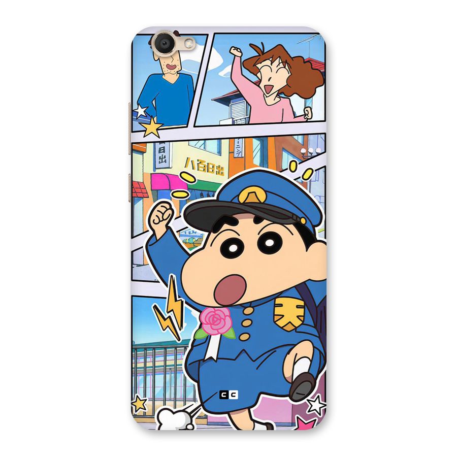 Officer Shinchan Back Case for Vivo V5