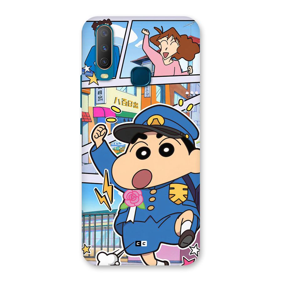 Officer Shinchan Back Case for Vivo Y11