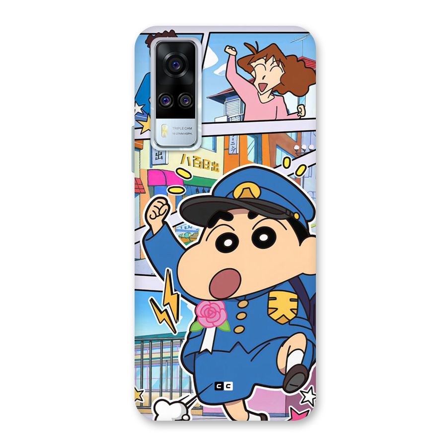 Officer Shinchan Back Case for Vivo Y31
