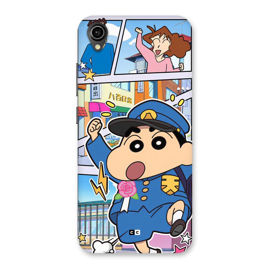 Officer Shinchan Back Case for Vivo Y90