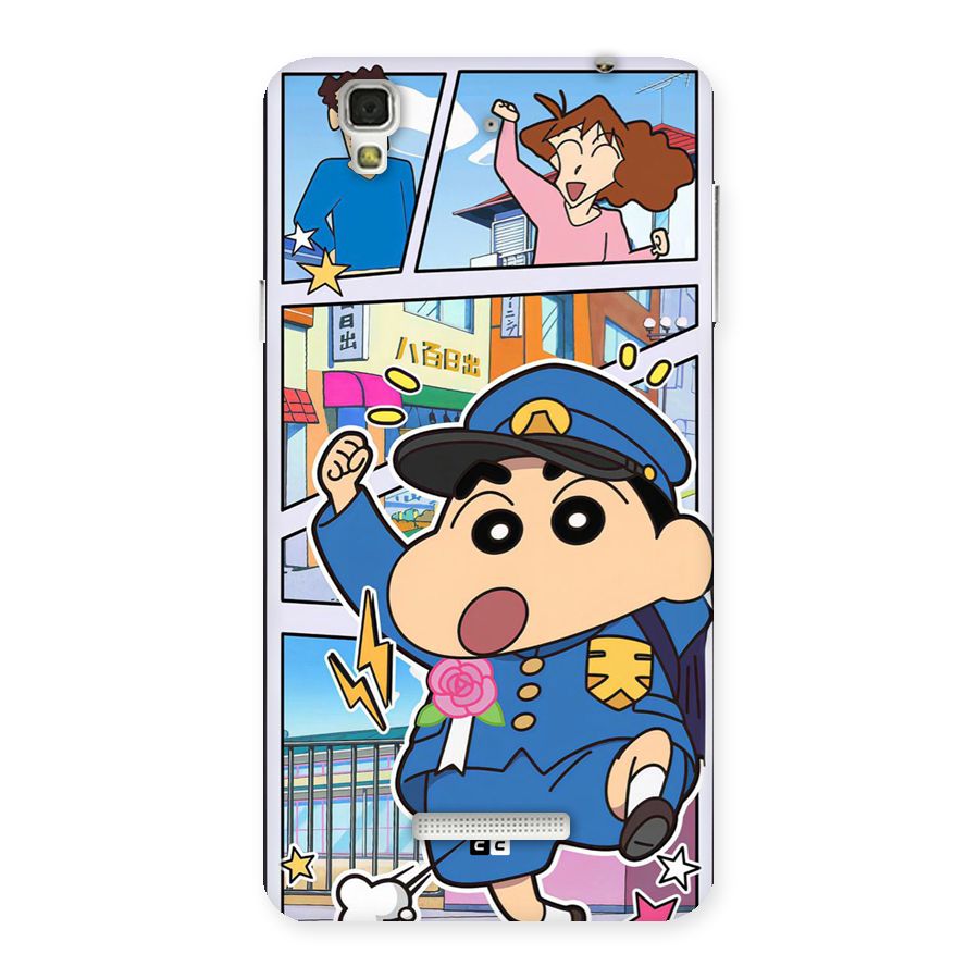 Officer Shinchan Back Case for YU Yureka Plus