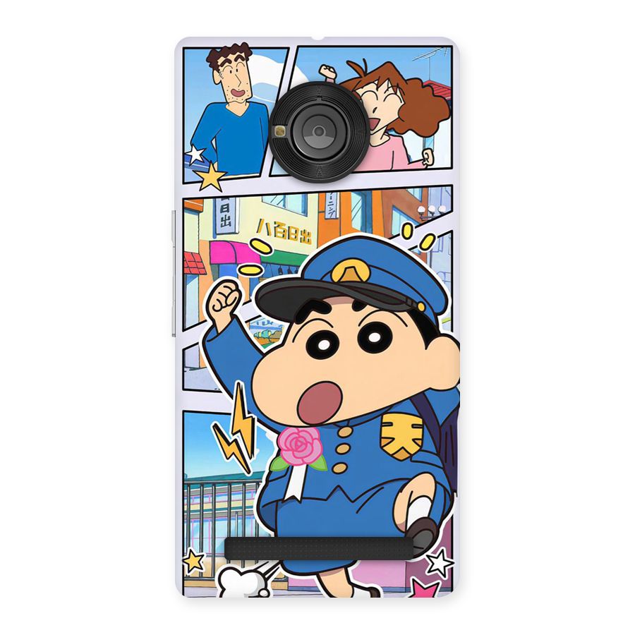 Officer Shinchan Back Case for Yuphoria