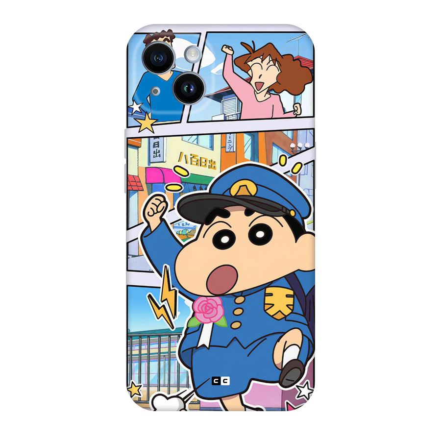 Officer Shinchan Back Case for iPhone 14