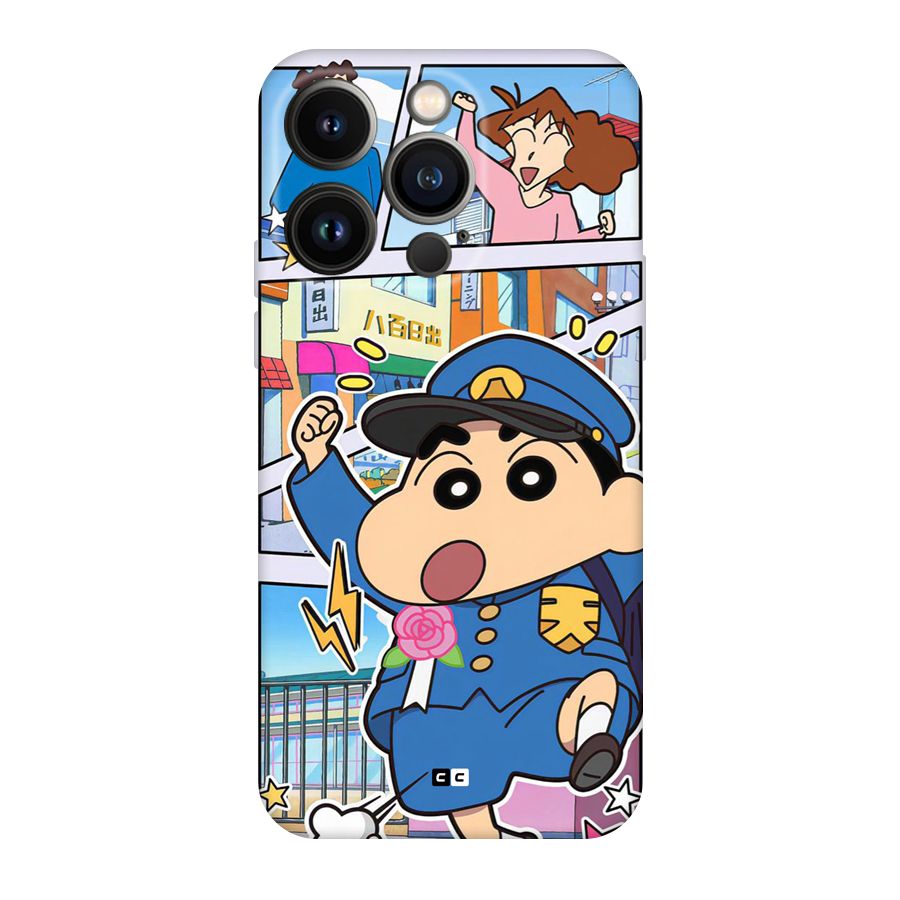 Officer Shinchan Back Case for iPhone 14 Pro