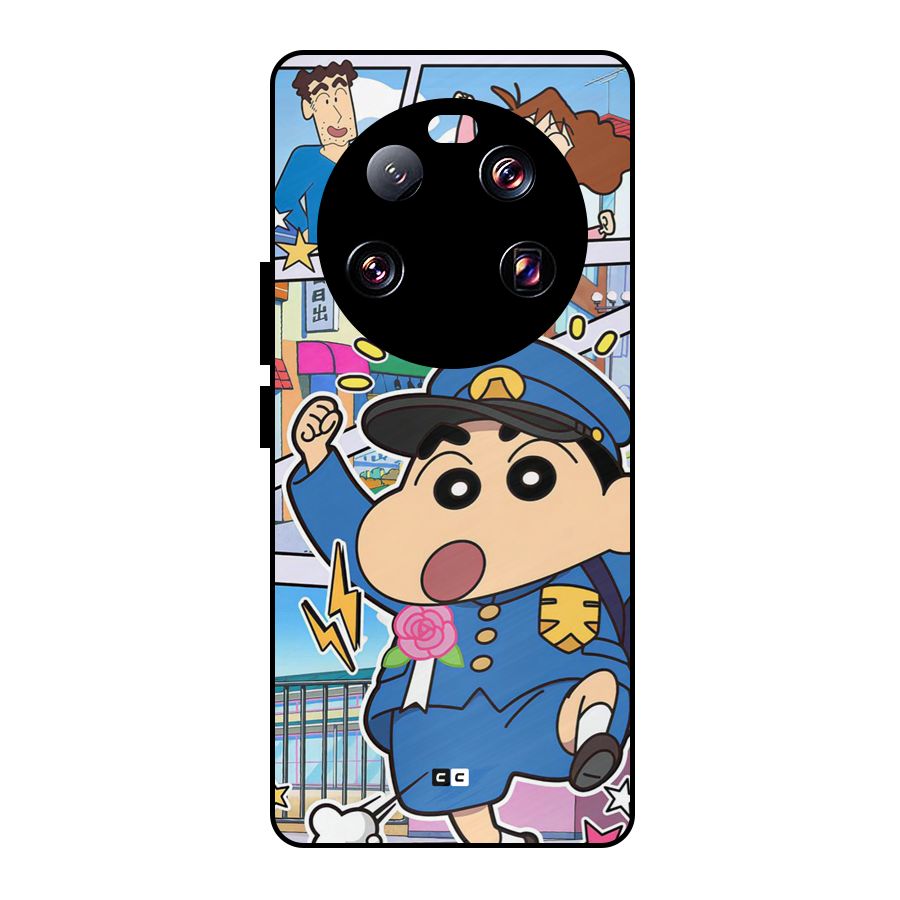 Officer Shinchan Metal Back Case for Xiaomi 13 Ultra
