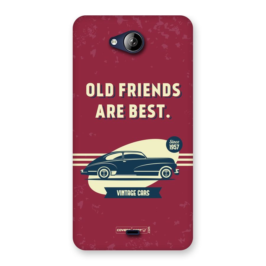 Old Friends Vintage Car Back Case for Canvas Play Q355