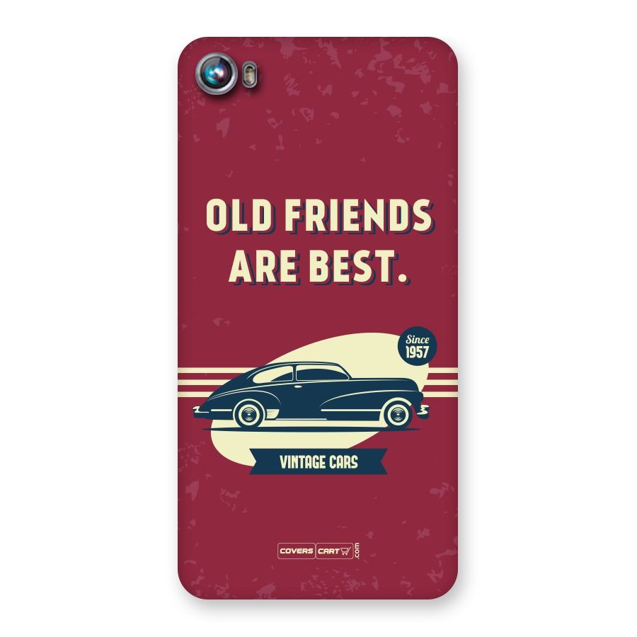 Old Friends Vintage Car Back Case for Micromax Canvas Fire 4 A107