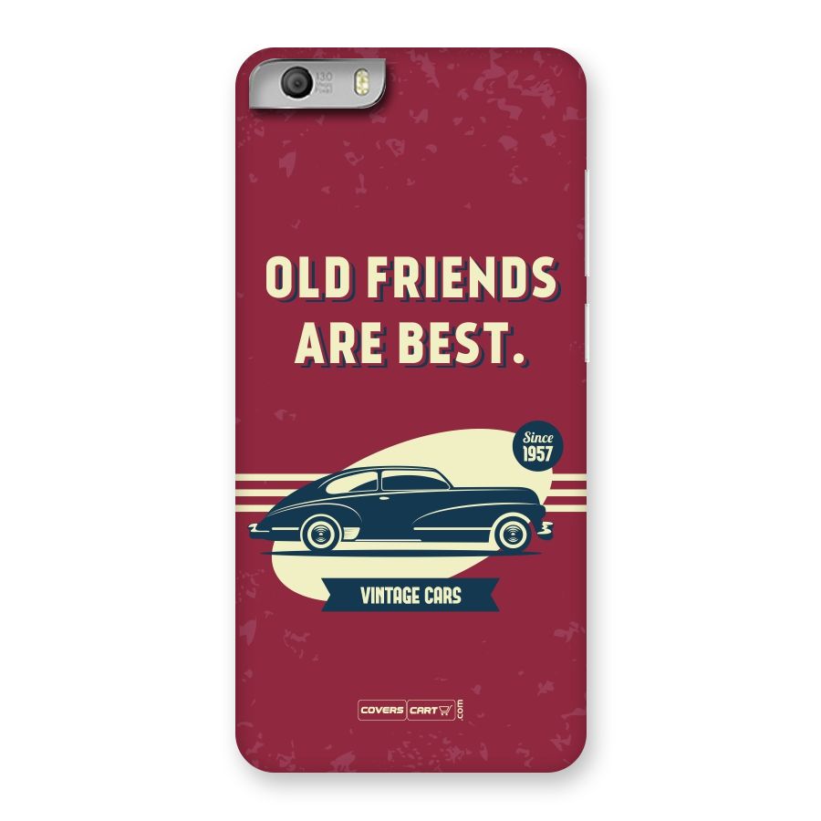 Old Friends Vintage Car Back Case for Micromax Canvas Knight 2
