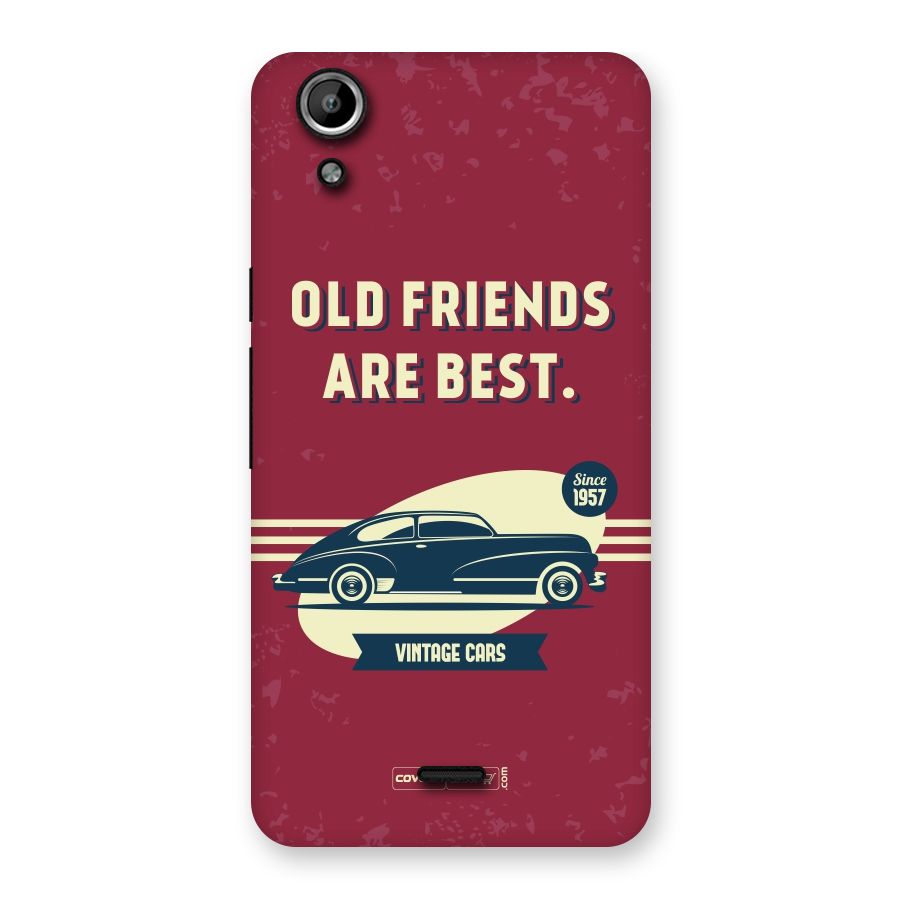 Old Friends Vintage Car Back Case for Micromax Canvas Selfie Lens Q345