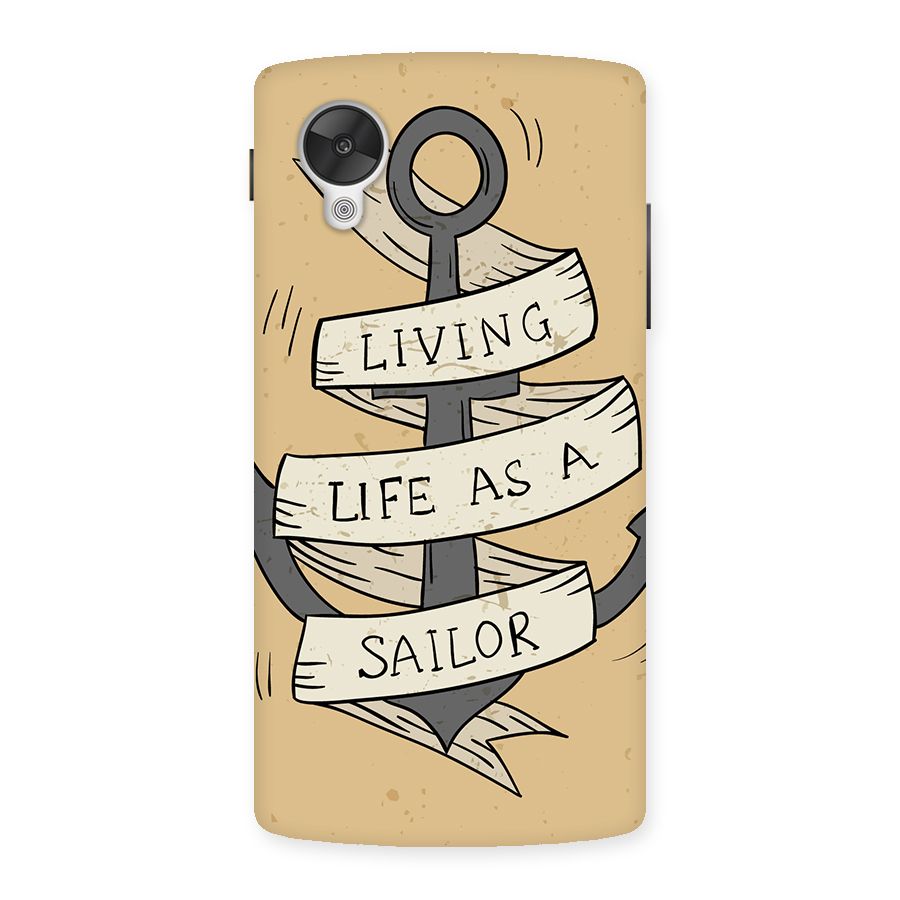 Old School Anchor Back Case for Google Nexsus 5