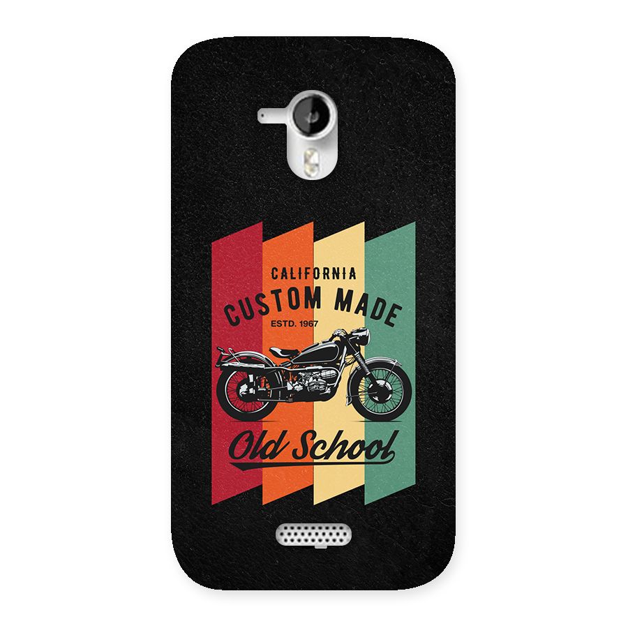 Old School Bike Back Case for Canvas HD A116