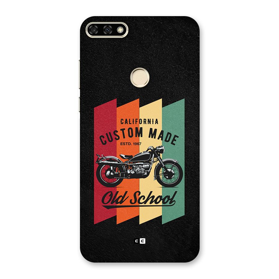 Old School Bike Back Case for Honor 7A