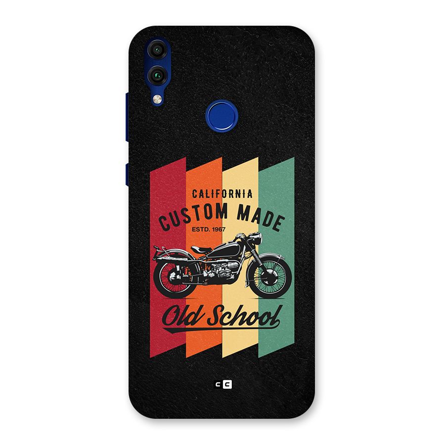 Old School Bike Back Case for Honor 8C