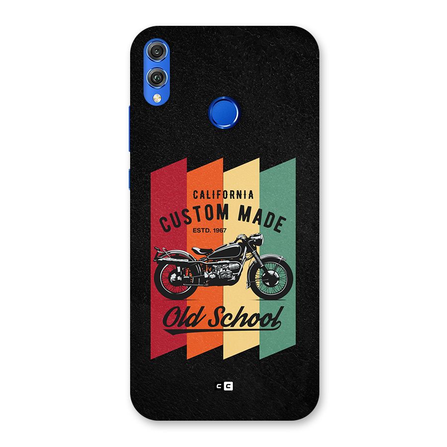 Old School Bike Back Case for Honor 8X
