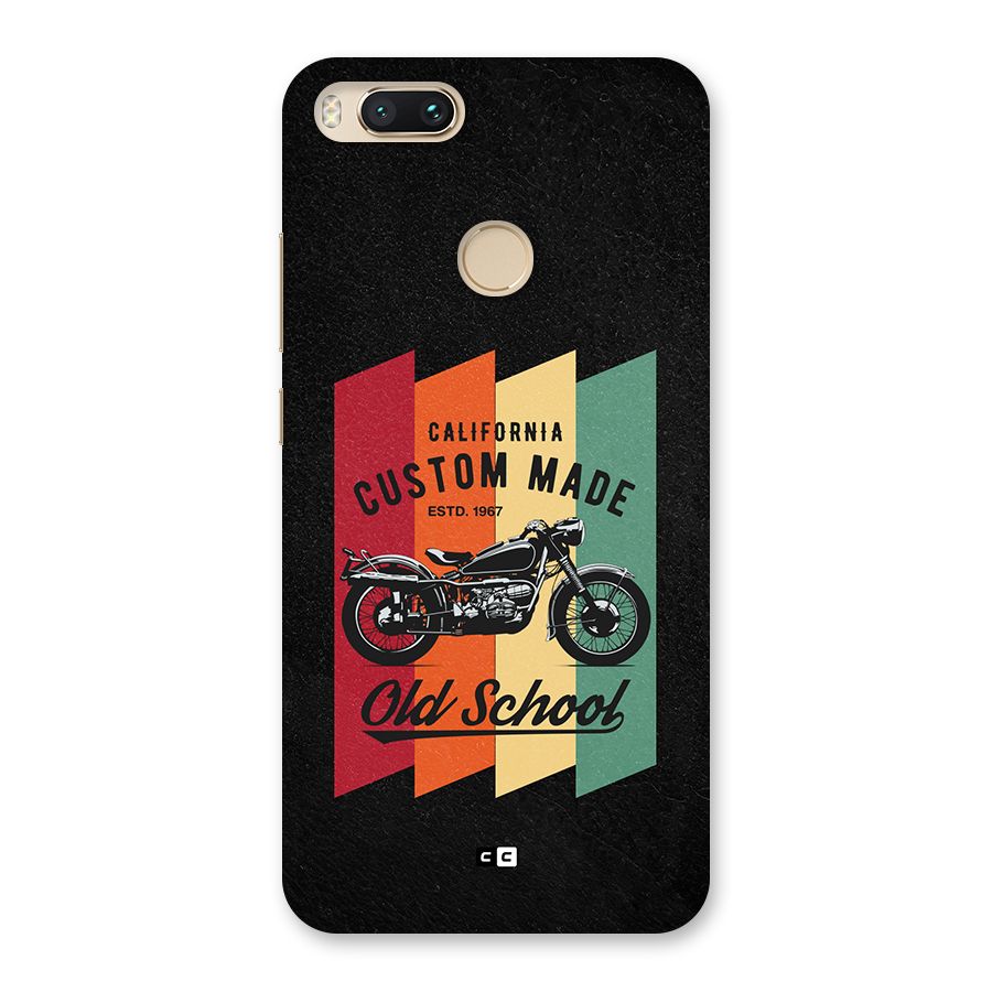 Old School Bike Back Case for Mi A1