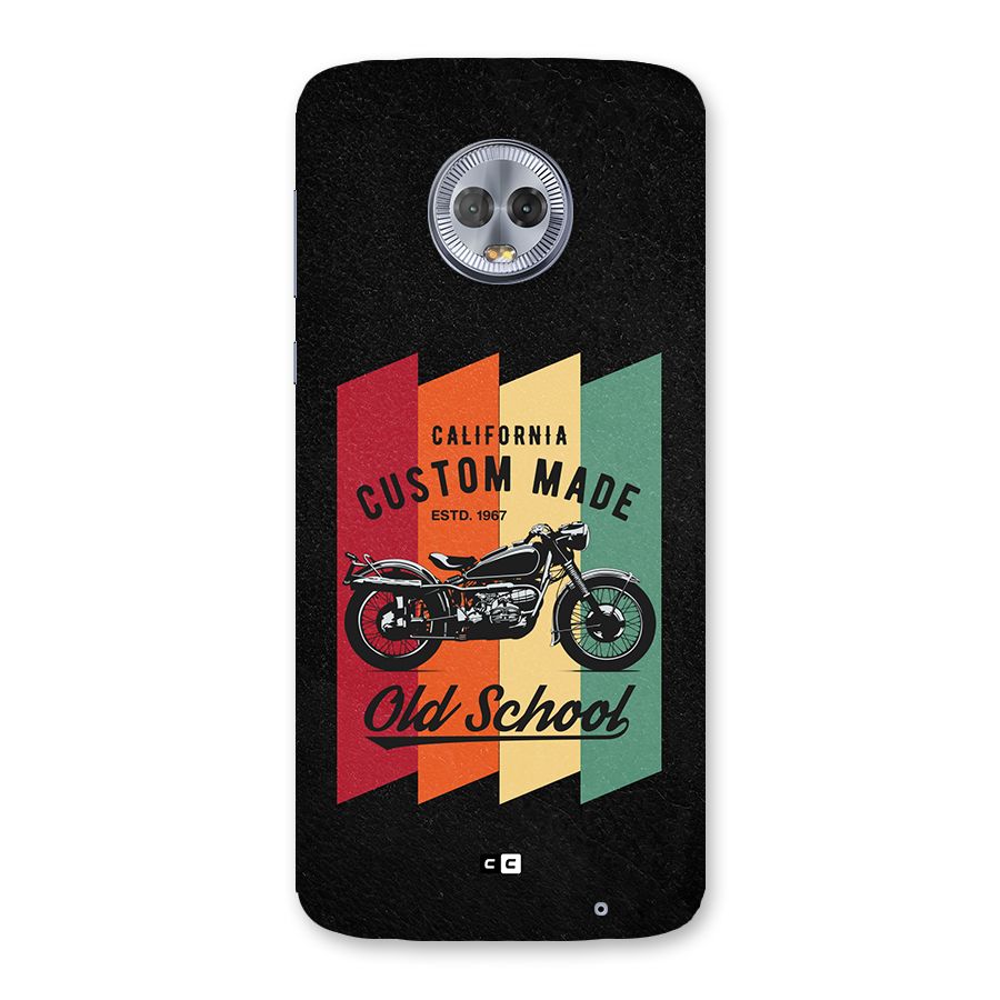 Old School Bike Back Case for Moto G6 Plus