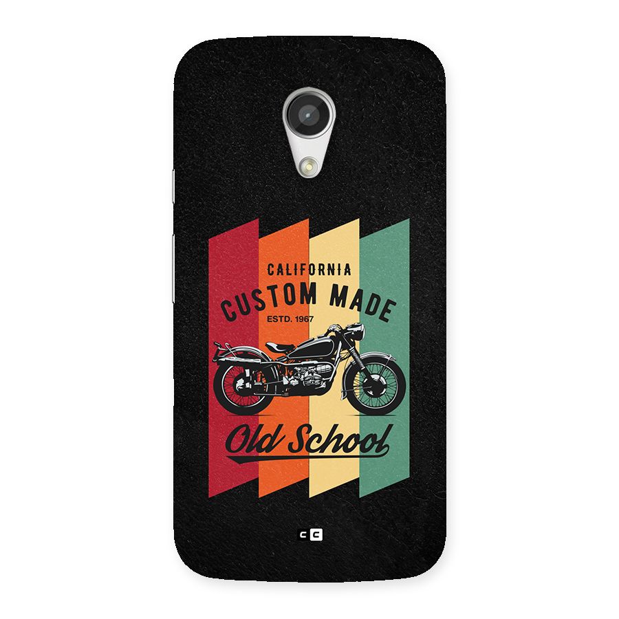 Old School Bike Back Case for Moto G 2nd Gen