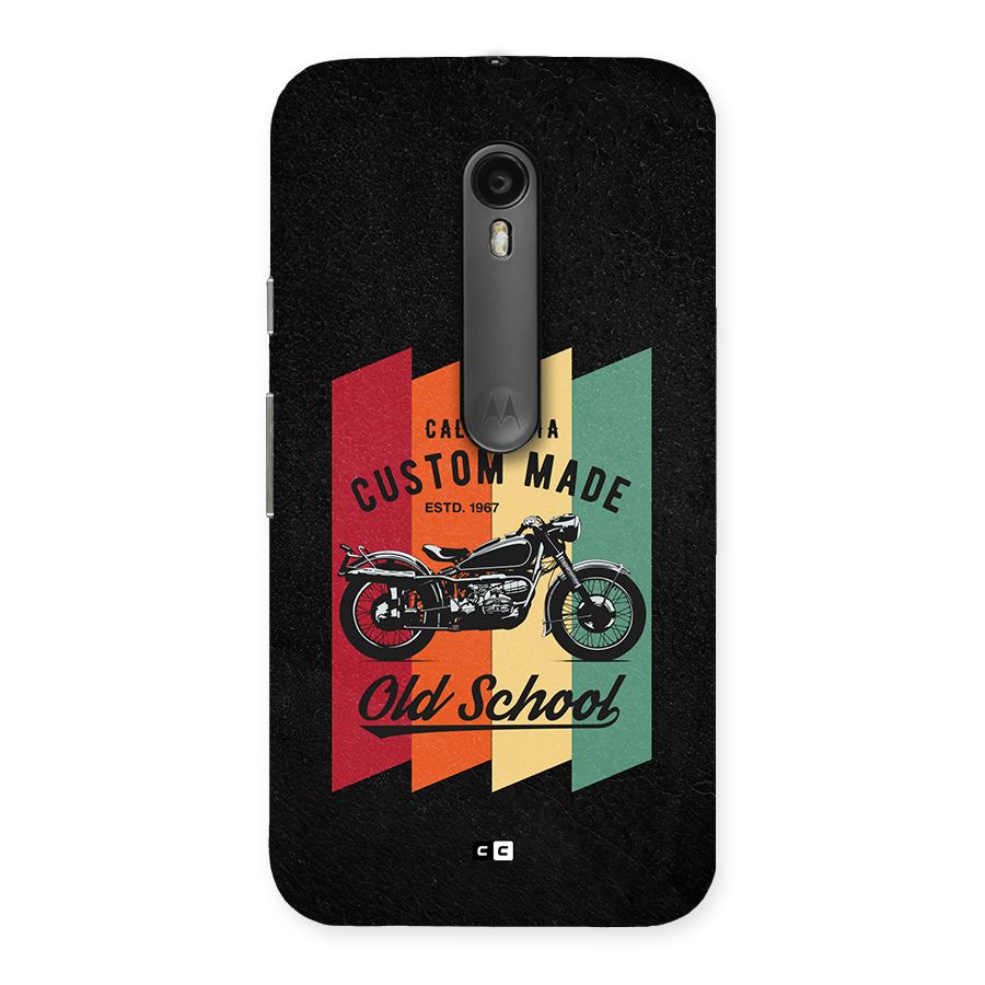 Old School Bike Back Case for Moto G Turbo