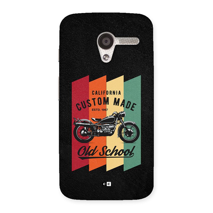 Old School Bike Back Case for Moto X