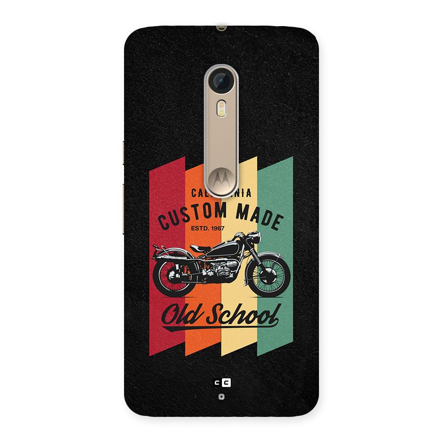 Old School Bike Back Case for Moto X Style