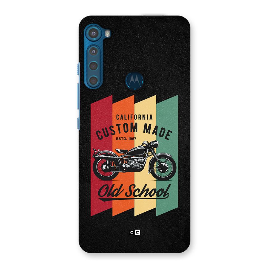 Old School Bike Back Case for Motorola One Fusion Plus