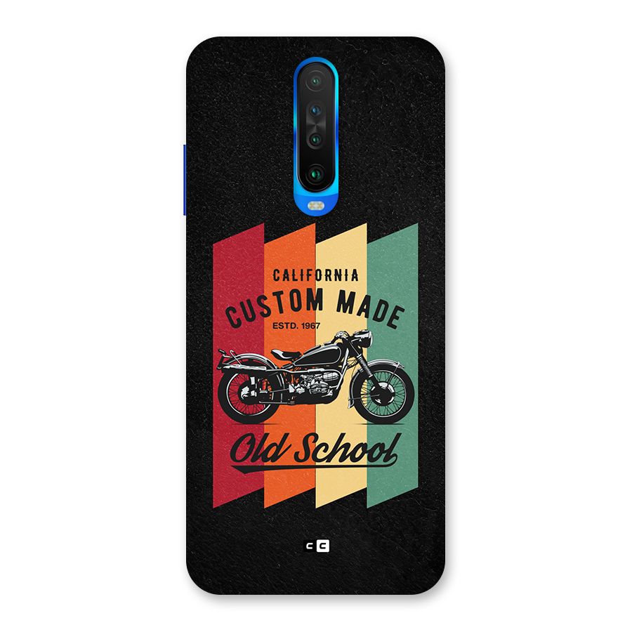 Old School Bike Back Case for Poco X2