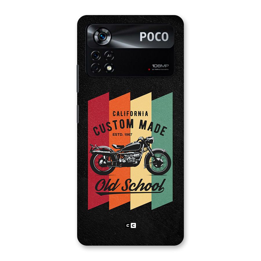 Old School Bike Back Case for Poco X4 Pro 5G