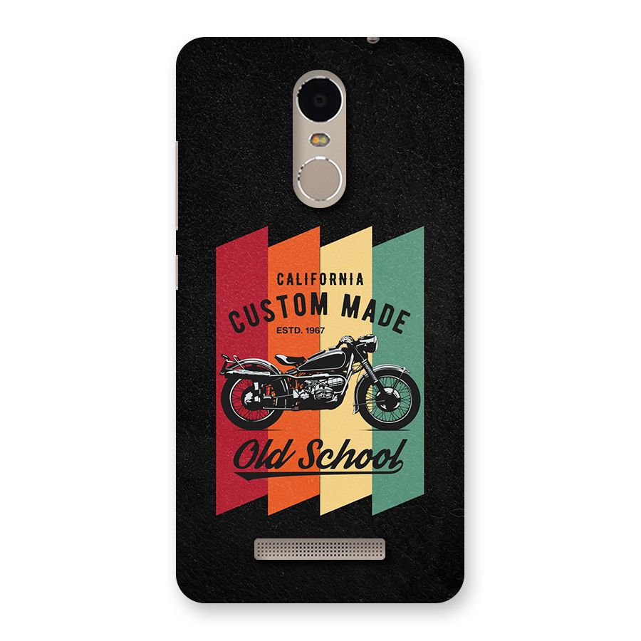 Old School Bike Back Case for Redmi Note 3