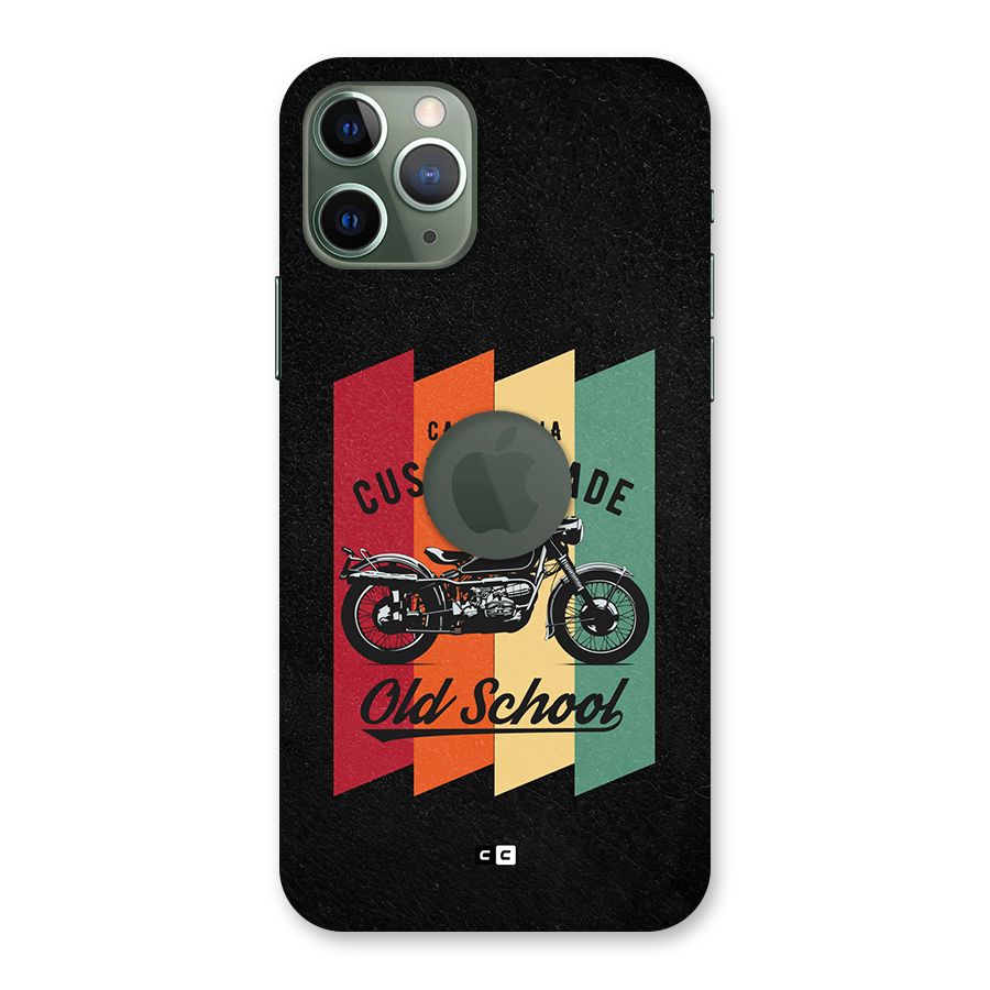 Old School Bike Back Case for iPhone 11 Pro Logo Cut