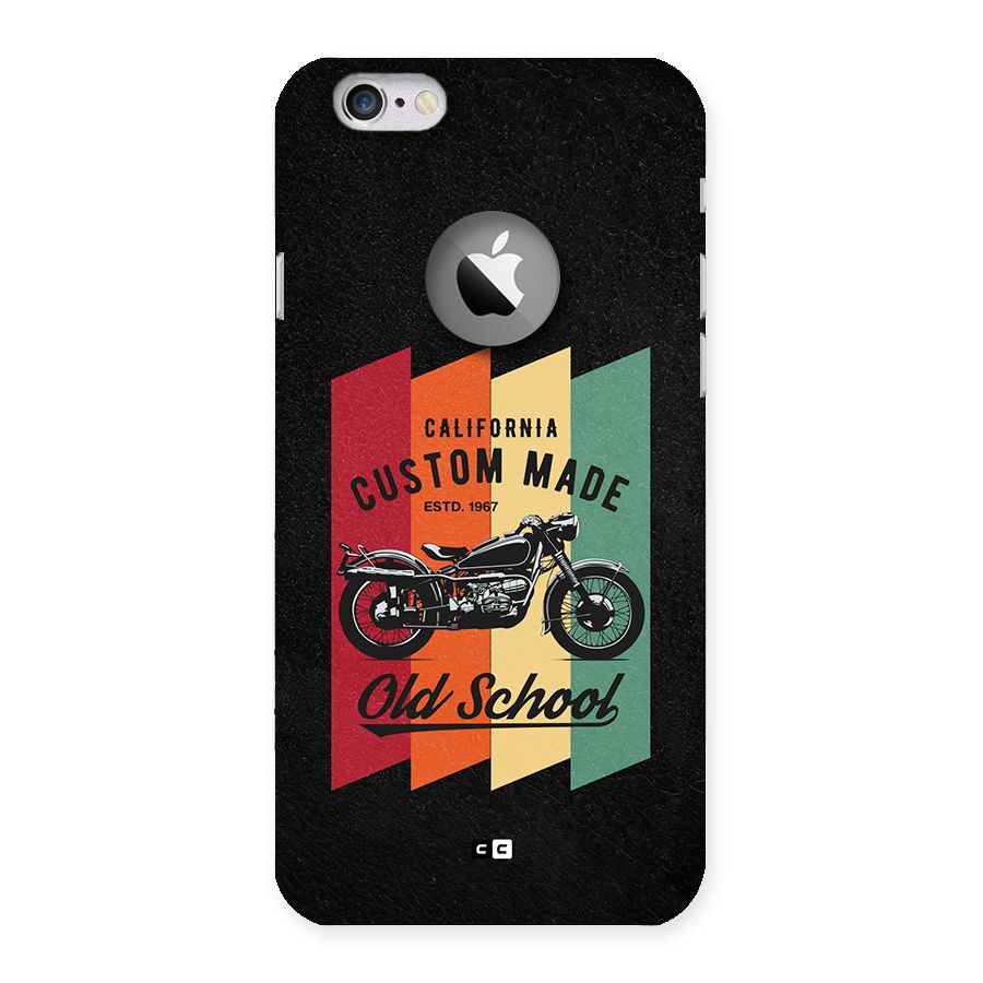 Old School Bike Back Case for iPhone 6 Logo Cut