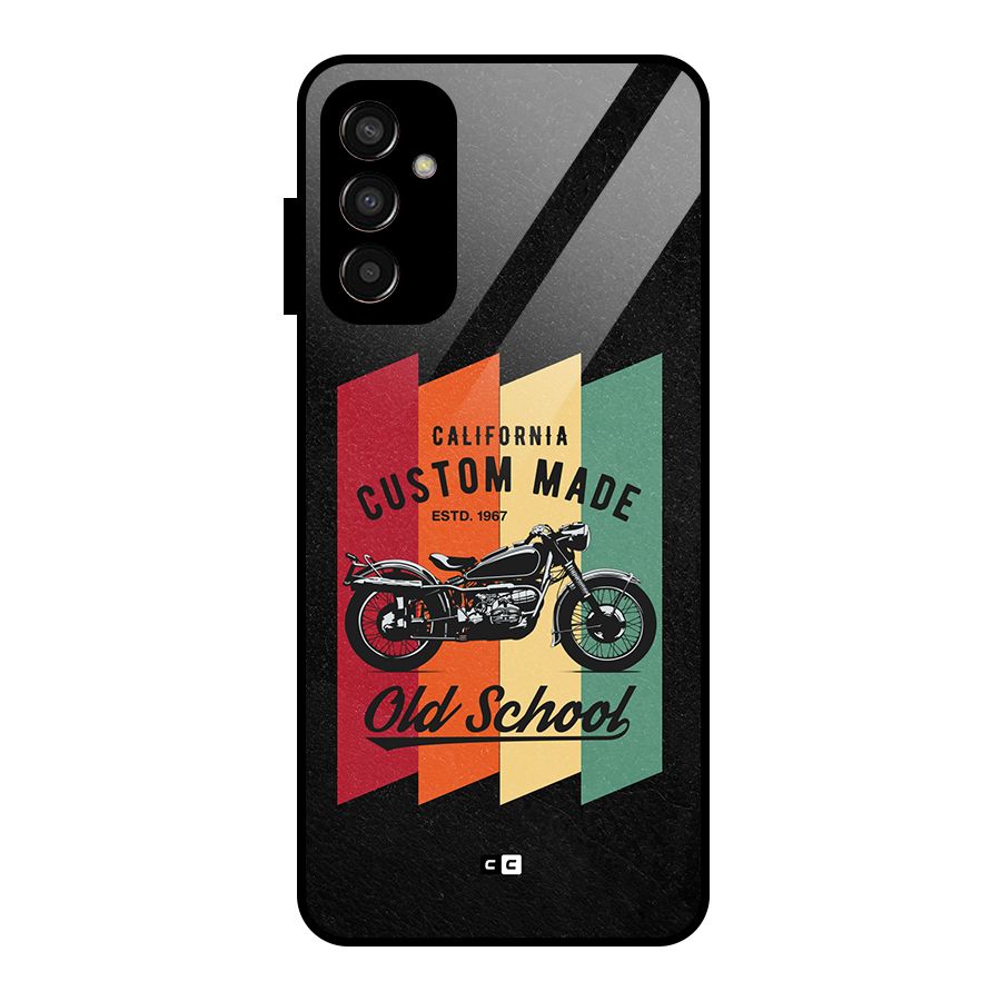 Old School Bike Glass Back Case for Galaxy F13