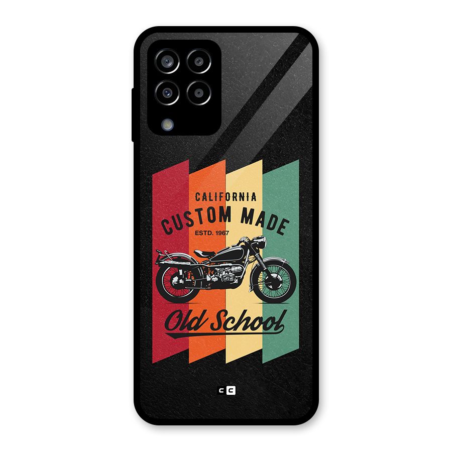 Old School Bike Glass Back Case for Galaxy M33