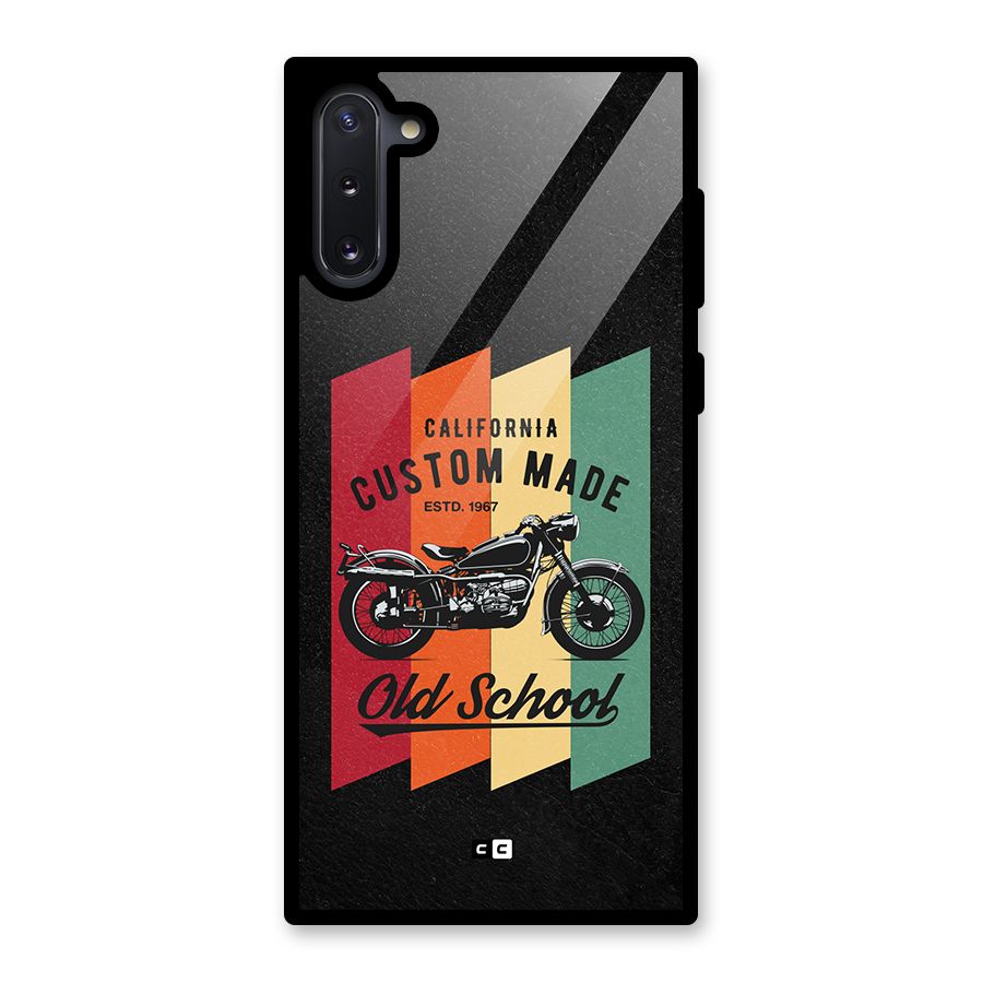 Old School Bike Glass Back Case for Galaxy Note 10