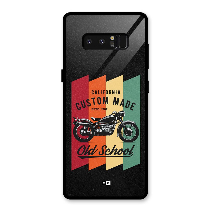 Old School Bike Glass Back Case for Galaxy Note 8