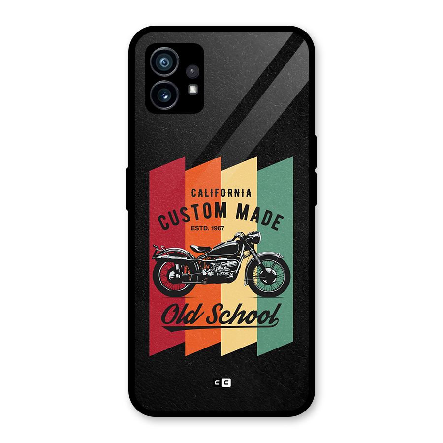 Old School Bike Glass Back Case for Nothing Phone 1